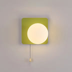 Modern Simplicity Geometry Iron Glass 1-Light Zipper Wall Sconce Lamp For Bedroom