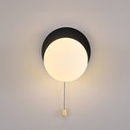 Modern Simplicity Geometry Iron Glass 1-Light Zipper Wall Sconce Lamp For Bedroom