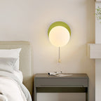 Modern Simplicity Geometry Iron Glass 1-Light Zipper Wall Sconce Lamp For Bedroom