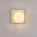 Modern Simplicity Geometry Iron Glass 1-Light Zipper Wall Sconce Lamp For Bedroom