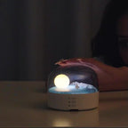 Lumendat Contemporary Creative Bluetooth Round ABS PC PVC USB LED Kids Night Light For Bedroom Lumendat