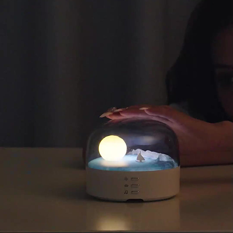 Lumendat Contemporary Creative Bluetooth Round ABS PC PVC USB LED Kids Night Light For Bedroom Lumendat