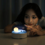 Lumendat Contemporary Creative Bluetooth Round ABS PC PVC USB LED Kids Night Light For Bedroom Lumendat