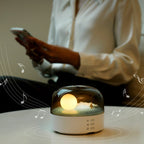 Lumendat Contemporary Creative Bluetooth Round ABS PC PVC USB LED Kids Night Light For Bedroom Lumendat