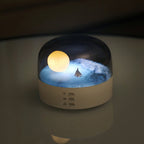 Lumendat Contemporary Creative Bluetooth Round ABS PC PVC USB LED Kids Night Light For Bedroom Lumendat