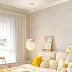Lumendat Contemporary Creative Kids Bear Rabbit Iron Resin PLA 1/3-Light Chandelier For Bedroom Lumendat