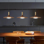 Traditional Rustic Round Iron Acrylic LED Pendant Light For Dining Room
