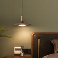 Traditional Rustic Round Iron Acrylic LED Pendant Light For Dining Room
