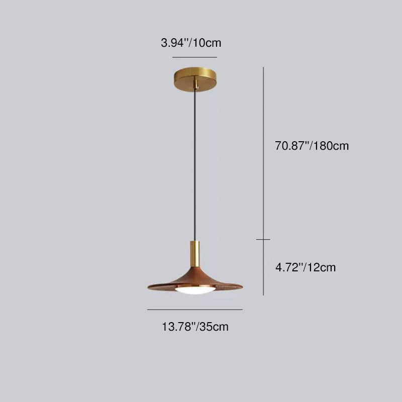 Traditional Rustic Round Iron Acrylic LED Pendant Light For Dining Room