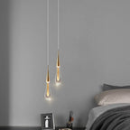Contemporary Creative Droplet Aluminum Iron Glass LED Chandelier for Dining Room Lumendat