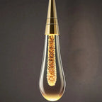 Contemporary Creative Droplet Aluminum Iron Glass LED Chandelier for Dining Room Lumendat