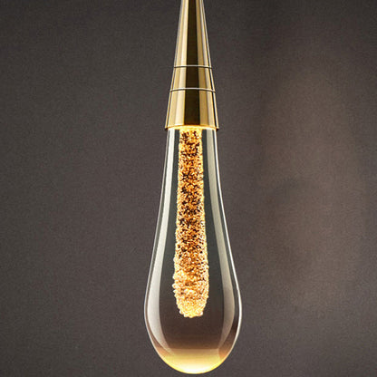 Contemporary Creative Droplet Aluminum Iron Glass LED Chandelier for Dining Room