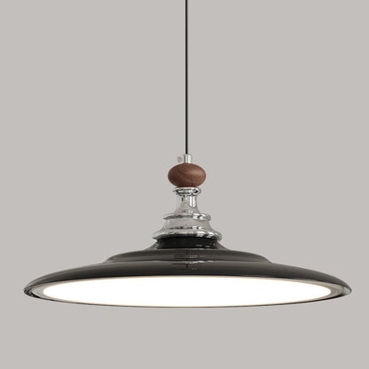 Modern Minimalist Flying Saucer Iron Aluminum PMMA LED Pendant Light For Living Room