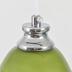 Traditional French Flower Iron Glass 1/3-Light Pendant Light For Living Room