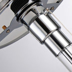 Modern Minimalist Metal Glass Round 1-Light Table Lamp For Bedroom Lumendat