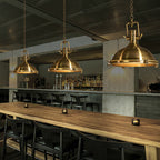 Contemporary Industrial Iron Round 1-Light Pendant Light For Dining Room