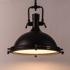 Contemporary Industrial Iron Round 1-Light Pendant Light For Dining Room