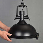 Contemporary Industrial Iron Round 1-Light Pendant Light For Dining Room