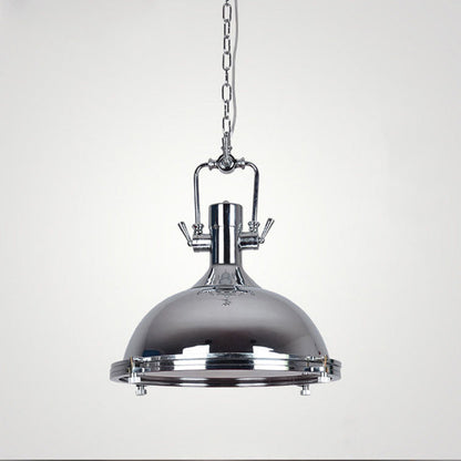 Contemporary Industrial Iron Round 1-Light Pendant Light For Dining Room