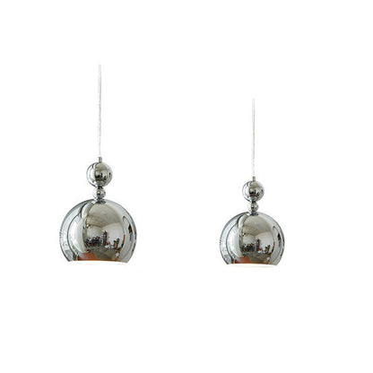 Traditional Vintage Metal Glass Cup 1-Light Pendant Light For Dining Room
