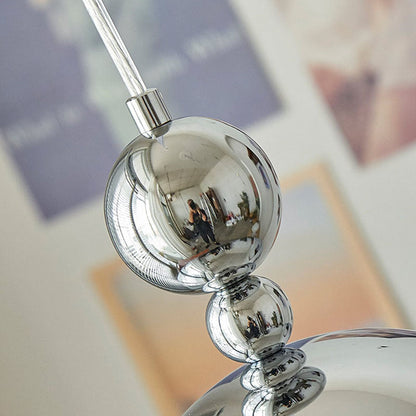 Traditional Vintage Metal Glass Cup 1-Light Pendant Light For Dining Room