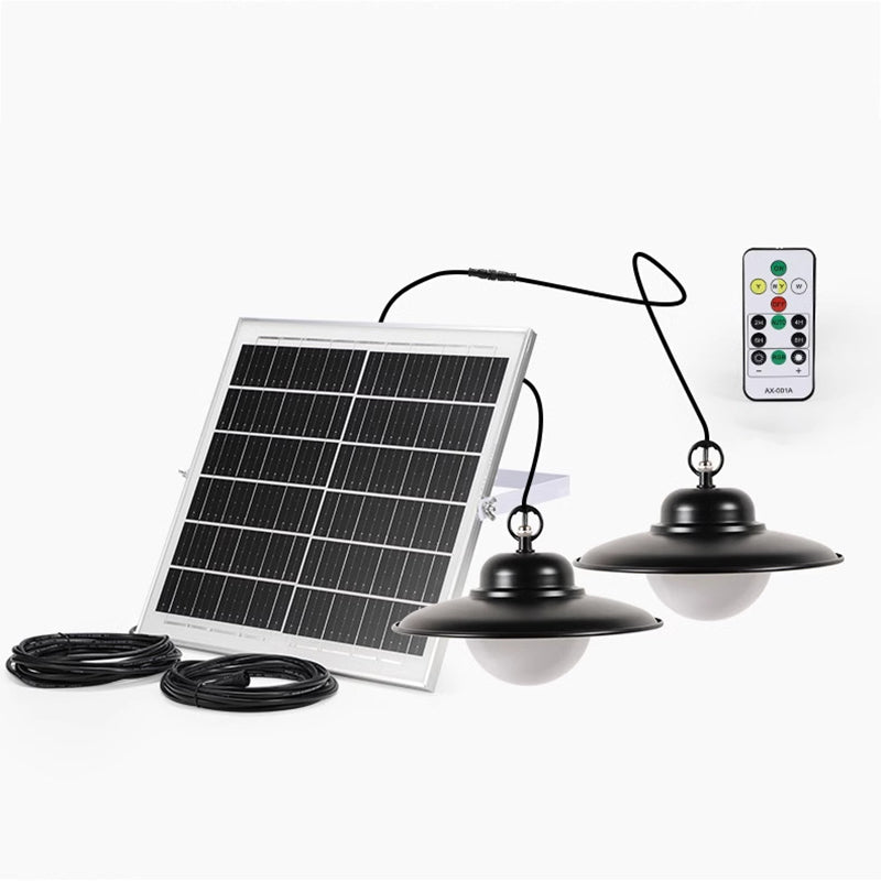 Contemporary Industrial Waterproof Solar Aluminum Pc Round LED Pendant Light for Garden BulbSquare