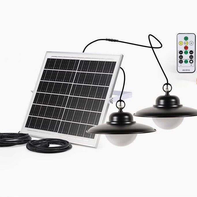 Contemporary Industrial Waterproof Solar Aluminum Pc Round LED Pendant Light for Garden BulbSquare
