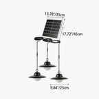 Contemporary Industrial Waterproof Solar Aluminum Pc Round LED Pendant Light for Garden BulbSquare