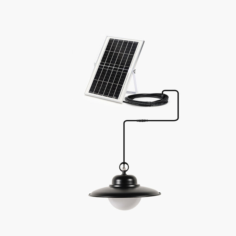 Contemporary Industrial Waterproof Solar Aluminum Pc Round LED Pendant Light for Garden BulbSquare