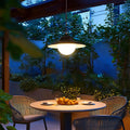 Contemporary Industrial Waterproof Solar Aluminum Pc Round LED Pendant Light for Garden BulbSquare