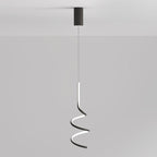 Modern Minimalist Aluminum Iron Square LED Pendant Light For Bedroom