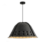 Contemporary Scandinavian Cotton Iron Flower High-Density Sound Absorption And Noise Reduction 1-Light Pendant Light For Dining Room