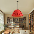 Contemporary Scandinavian Cotton Iron Flower High-Density Sound Absorption And Noise Reduction 1-Light Pendant Light For Dining Room