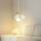 Contemporary Scandinavian Resin Wood Flower 1-light Pendant Light for Dining Room