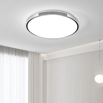Modern Minimalist Metal Acrylic Round Square LED Flush Mount Ceiling Light For Living Room