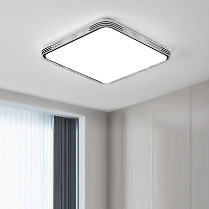 Modern Minimalist Metal Acrylic Round Square LED Flush Mount Ceiling Light For Living Room
