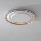 Modern Luxury Aluminum Acrylic Iron Round LED Flush Mount Ceiling Light For Living Room