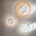 Modern Luxury Aluminum Acrylic Iron Round LED Flush Mount Ceiling Light For Living Room