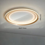 Modern Luxury Aluminum Acrylic Iron Round LED Flush Mount Ceiling Light For Living Room