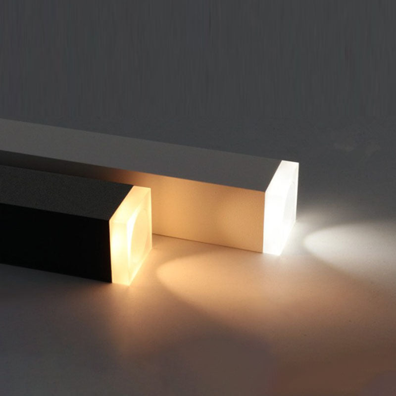 Modern Minimalist Aluminum Glass Linear LED Pendant Light for Living Room BulbSquare