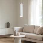 Modern Minimalist Aluminum Glass Linear LED Pendant Light for Living Room BulbSquare