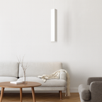 Modern Minimalist Aluminum Glass Linear LED Pendant Light for Living Room BulbSquare