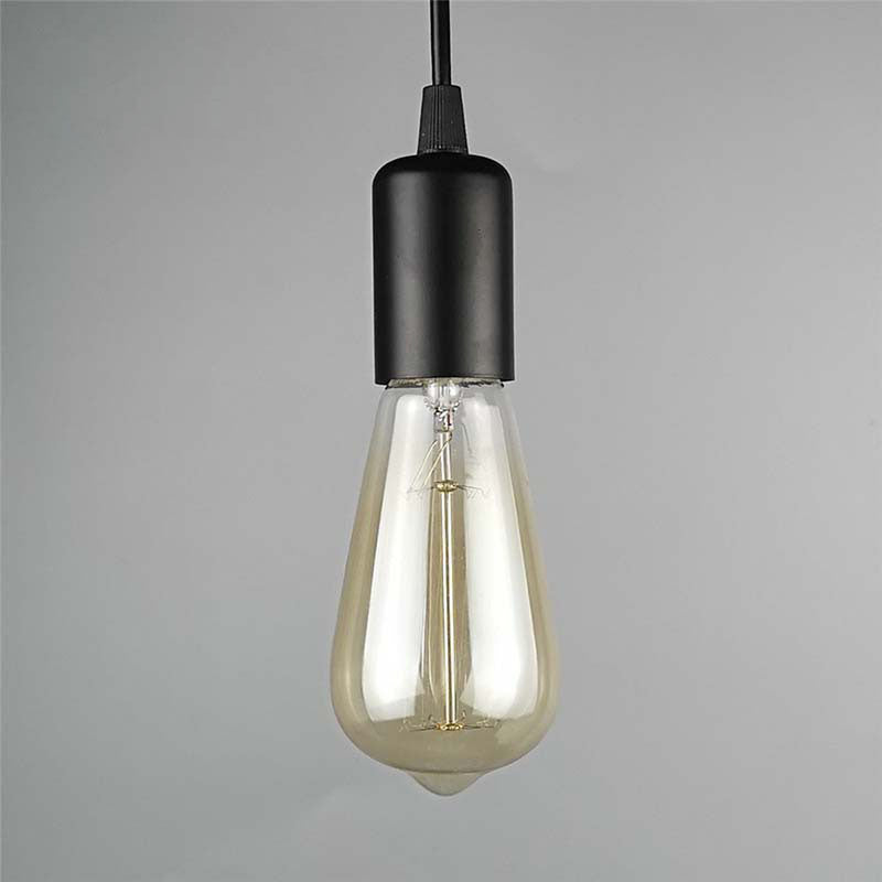 Contemporary Retro Iron Glass Linear 3-light Chandelier for Living Room BulbSquare
