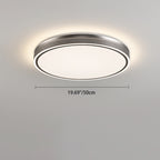 Modern Minimalist Aluminum Iron Acrylic Round Square Rectangle LED Flush Mount Ceiling Light For Living Room