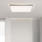 Modern Minimalist Aluminum Iron Acrylic Round Square Rectangle LED Flush Mount Ceiling Light For Living Room