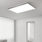 Modern Minimalist Aluminum Iron Acrylic Round Square Rectangle LED Flush Mount Ceiling Light For Living Room