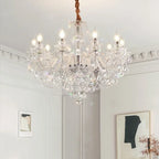 Contemporary Luxury Metal Crystal Round 6/8/10 Light Chandelier for Living Room Lumendat
