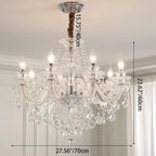 Contemporary Luxury Metal Crystal Round 6/8/10 Light Chandelier for Living Room Lumendat