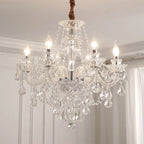 Contemporary Luxury Metal Crystal Round 6/8/10 Light Chandelier for Living Room modern luxury lighting fixture