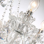 Contemporary Luxury Metal Crystal Round 6/8/10 Light Chandelier for Living Room Lumendat